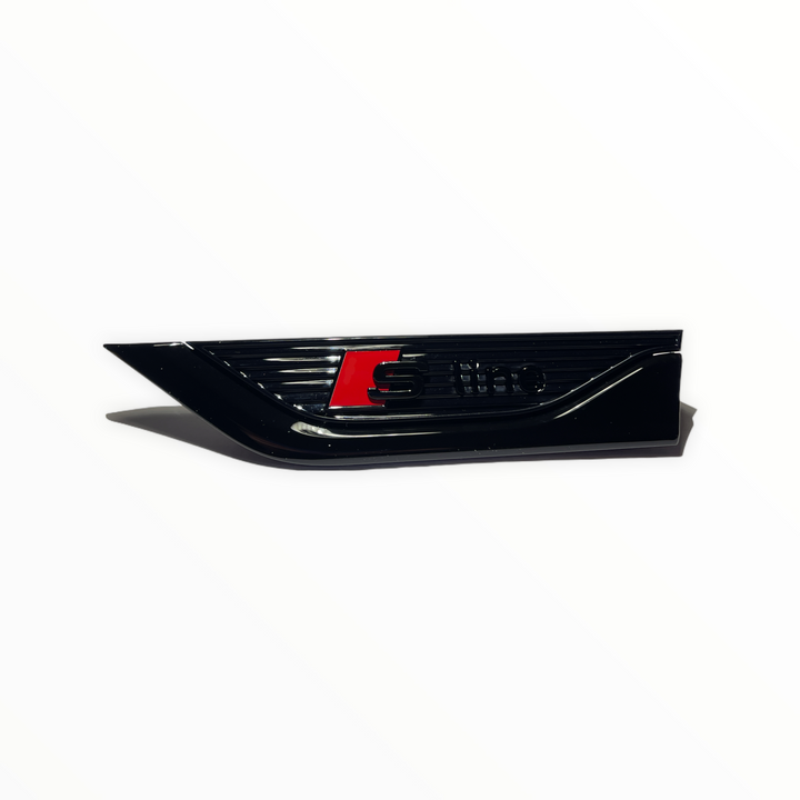 Glossy Black V8T Fender Badge Sticker Emblem For All Audi Models – Decorative Car Styling